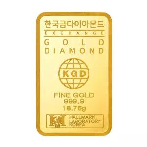 [한국금다이아몬드] 순금 골드바 24K 18.75g 999.9 금시세