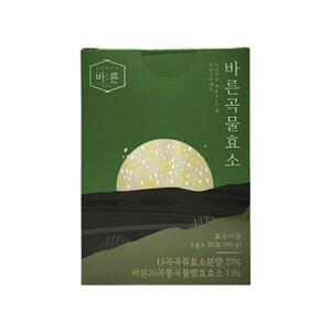 바른곡물효소 3g x 30포 국내산 곡물 멀티효소식품 1박스 S1