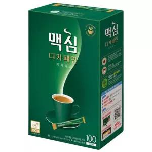맥심 디카페인 커피믹스 100T 1박스 봉지커피 커피