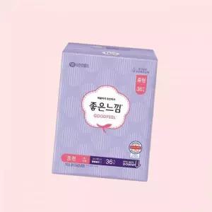 좋은느낌 생리대 오리지널 맥시슬림 중형 36매 X 2팩 에어핏쿠션 36P 4605071