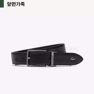 [롯데백화점]라코스테 RC4108M56G 엘레강스 건메탈 양면 가죽벨트 (회전형 클램프)-000블랙 JS