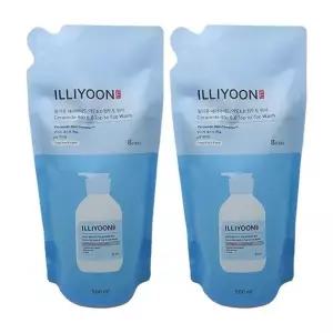 일리윤 세라마이드 아토 6.0 탑투토 워시 무향 500ml(리필) 올인원 샴푸겸용 바디워시 2개 Ss
