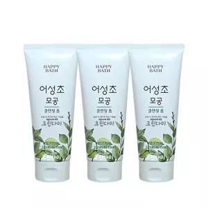 해피바스 폼 어성초 모공 클렌징 폼 200g x3개