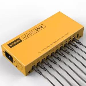 생활 악기 비투스 AD10S-SV4 기타 이펙트 페달 파워 서플라이 10개 절연 DC 출력/ 5V USB 9V/12V/18V 전압