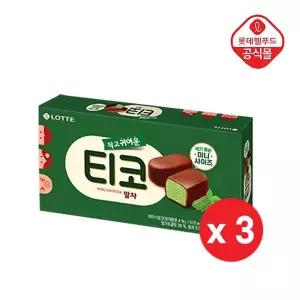 [NS홈쇼핑][롯데] 티코 말차 미니 초코 510ml 3박스[36012145]