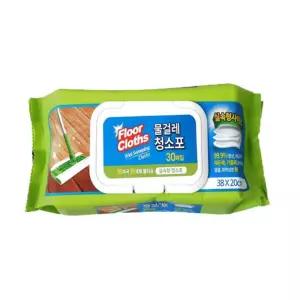 30매 물걸레 청소포 대형 밀대 봉 걸레 리필 교체 바닥 먼지 흡수 시트