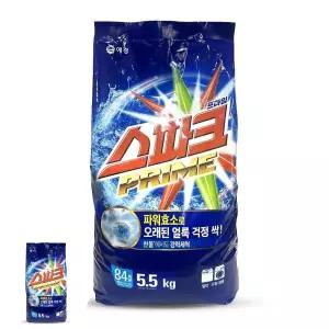 리필세제 스파크 프라임 가루 세탁 세제 리필 5.5kg