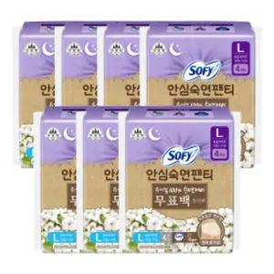 쏘피 안심숙면팬티 무표백 L 4P X 7개