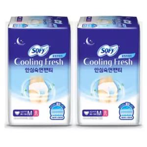 쏘피 쿨링프레쉬 안심숙면팬티 입는오버나이트 M 8P x 2개