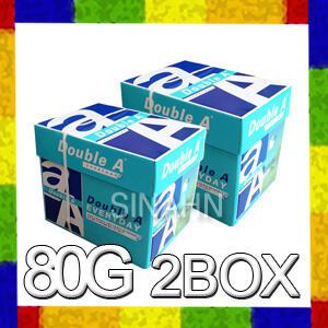 [무료배송/더블A용지/2BOX] 더블A 복사용지(A4) 80g 용지/10권(총5000매)/더블에이용지/2박스
