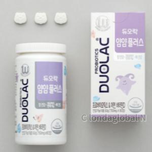 듀오락 얌얌플러스 어린이 유산균 비타민D 아연 80정