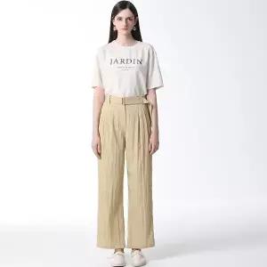 [하프클럽/]벨티드 투턱 팬츠 (택가격 178000원)
