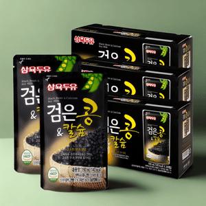 삼육두유 검은콩칼슘 식물성 단백질 파우치 60팩 190ml 부모님 간식 간편식사