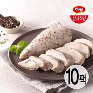 하림 닭가슴살 블랙페퍼 100g 10팩