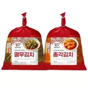 종가집열무김치+총각김치 종가 국수 1.75kg