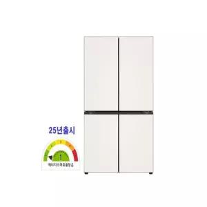 [LG]1등급 LG 디오스 AI 오브제 더블매직 냉장고 871리터 M876GBB231 (베이지/베이지)