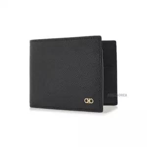 [라벨루쏘] [페라가모] FW25 남성 간치니 반지갑 66 1451 NERO 0775644