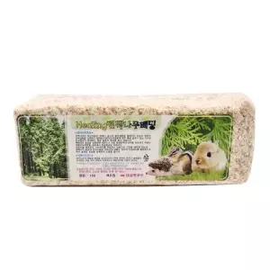 힐링 편백나무 베딩 15L × 1개 햄스터 토끼 앵무새 소동물 톱밥