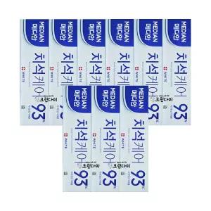 메디안 치석케어 치약 화이트 120g x9개