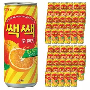 롯데 쌕쌕 오렌지 240ml x 60캔(30캔x2박스)
