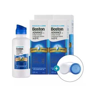 바슈롬 렌즈케이스 증정 보스톤 어드밴스 컴포트 포뮬라 컨디셔닝 솔루션 120ml 4개 하드렌즈 드