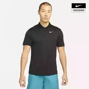 남성 나이키코트 드라이 핏 솔리드 테니스 반팔 폴로 DH0858010