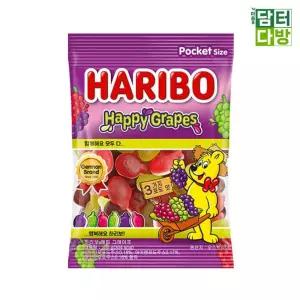 하리보 해피 그레이프 100g X 10개/제리/젤리/포도/샤우어/콜라/콜라맛/사우어/메가/파티/세트/믹스/미니
