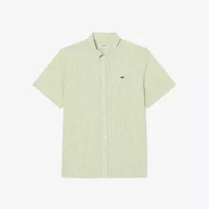 라코스테 남성 26SS 라이트 포플린 깅엄 체크 반팔셔츠 CH2346-56G 4AJ