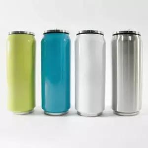옵션 틴 텀블러 500ml 실버 틴 텀블러 500ml