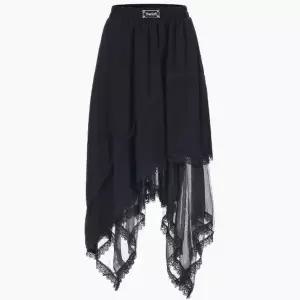 [에고이스트][BLUE LABEL] 레이어드 3단 레이스 스커트 ES2OSK11