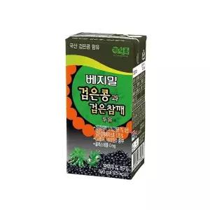 [셀러허브][정식품] 정식품 베지밀 검은콩과 검은참깨 두유 190ml 72개 (S15235686)