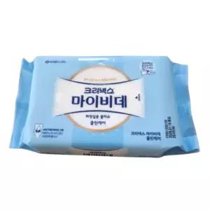 크리넥스 마이비데 클린케어 화장실용 물티슈 리필형 46매 12팩