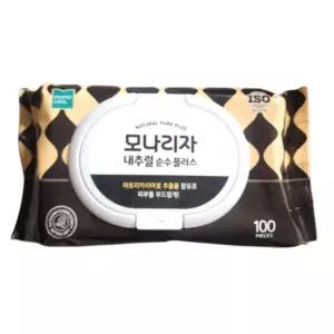 모나리자 내추럴 플러스 물티슈 캡형 100매 20팩