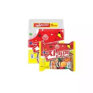 오뚜기 진라면 매운맛 120g X 40개 대용량 봉지라면 업소용