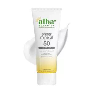 Alba Botanica 스포츠 자외선 차단 로션 SPF 45 무향 113.4g 4 온스 포장은 다 수 있음 [호환]