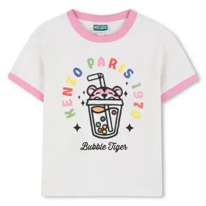[롯데백화점]겐조 [HAPPY SWEET]버블티 타이거 화이트 반팔 티셔츠 Z265AGT413