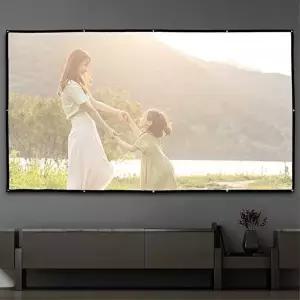 고품질 빔프로젝터 스크린 330x187cm 홈시어터 캠핑용스크린 회의용빔스크린 이동식스크린 WFPEMRD