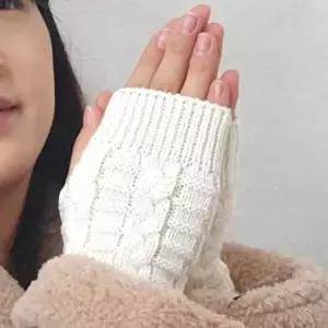 핸드워머 니트 팔토시 손토시 꽈배기 암워머 화이트