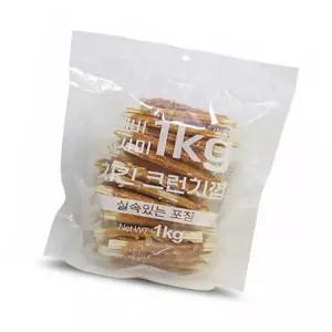 신라마켓 대용량간식 사사미 치킨 크런치껌 1KG 푸들간식
