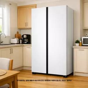 삼성전자 비스포크 2도어 852L (RS84DB5002CW) 코타 PCM 화이트 트윈스 솔루션