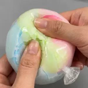 솜사탕 왁뿌볼 말랑이 왁스볼 스퀴시 왁뿌 스트레스볼 (왁뿌볼,말랑이랜덤박스,말랑이만들기,슬랑이,스트레