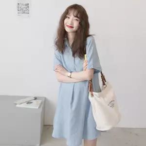 반팔 임산부 셔츠 원피스 빅사이즈 루즈핏 여름