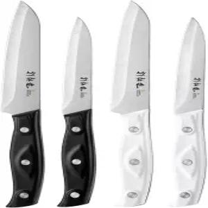 해머 언 앨리 4PCS 파싱 나이프 - 4/4.5인치 과일 및 채소 울트라 샤프 키친 필링 독일 스테인리스