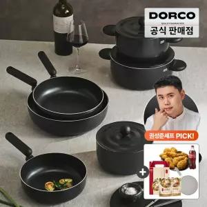[브랜드픽~36%] NEW 도루코 웨이브온 샌드블랙 IH 프라이팬 2종세트 (20+24) 외 냄비 주방인기상품
