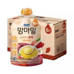 [매일] 맘마밀 이유식 퓨레 사과와고구마 100g 10팩 (6개월)