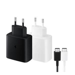 [SAMSUNG/삼성] 삼성 USB PD PPS 45W 1포트 고속 충전기 C to C [블랙/케이블 포함] ~SS153