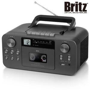 브리츠 Britz BZ-LX50BT 휴대용 블루투스 라디오 USB 카세트 CD플레이어