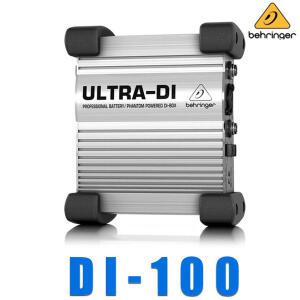 DI-100  / 베링거 / DI100 / 라이브와 스튜디오용 전문가용 / 다이렉트박스 / DI 박스 / DI 100 / 공식수입