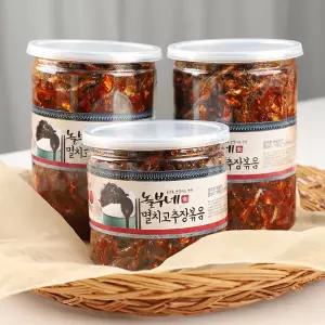 삼부자 국내산 고추장멸치볶음 밑반찬 500g, 1통