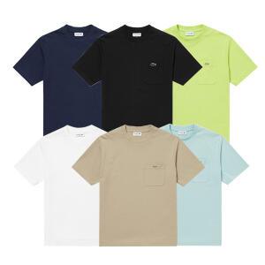 라코스테 남녀공용 클락 포켓 반팔티셔츠 라운드넥 TH5807 6종택1